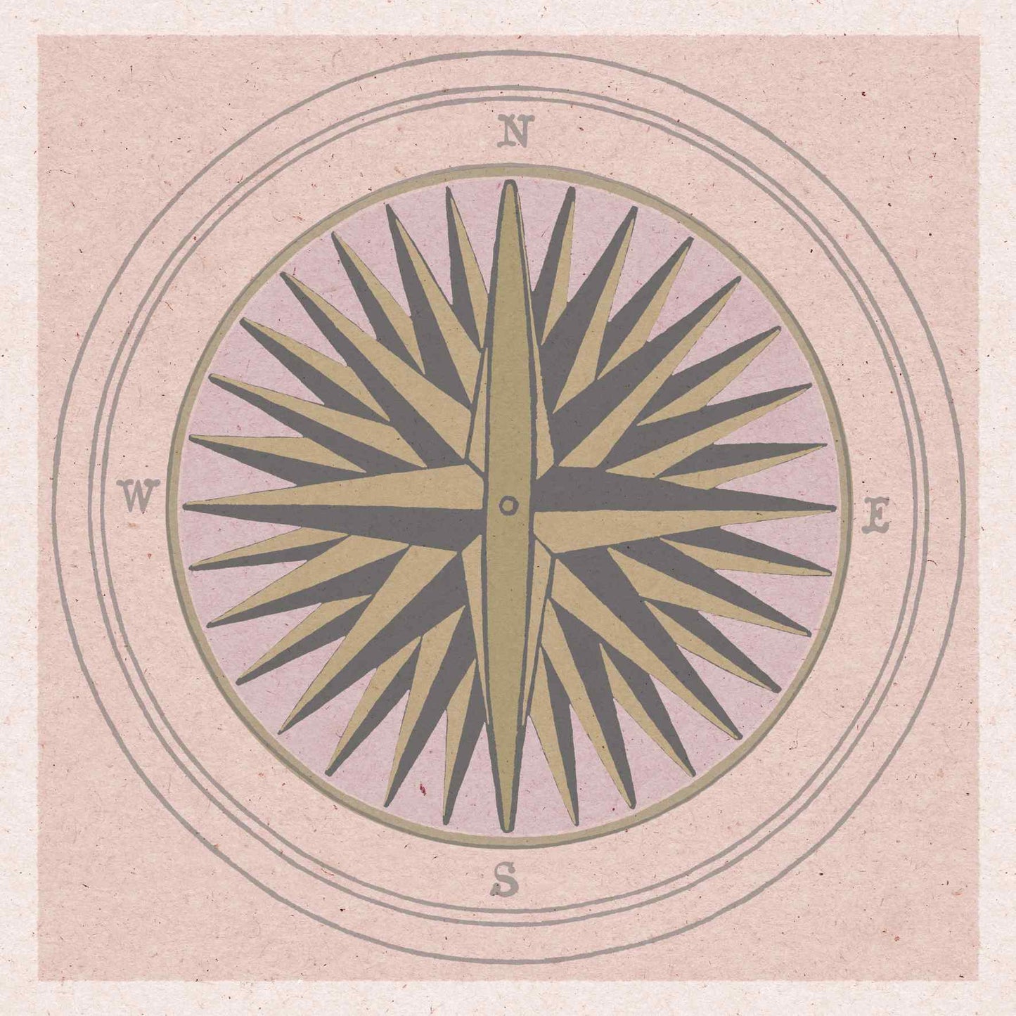 Poster with a compass illustration