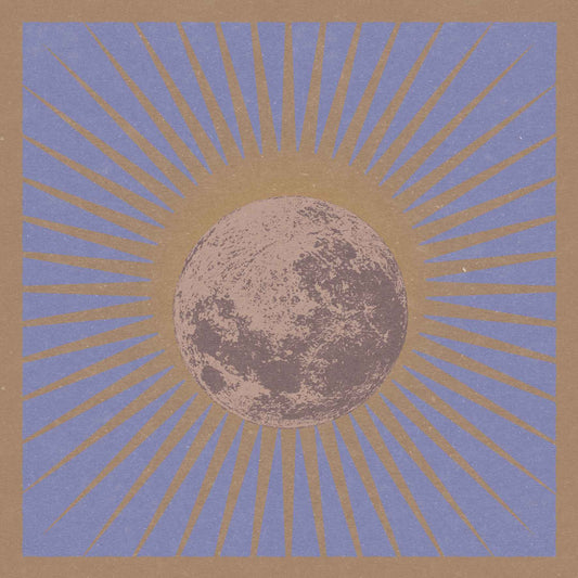 Art poster with an illustration of a sun and moon